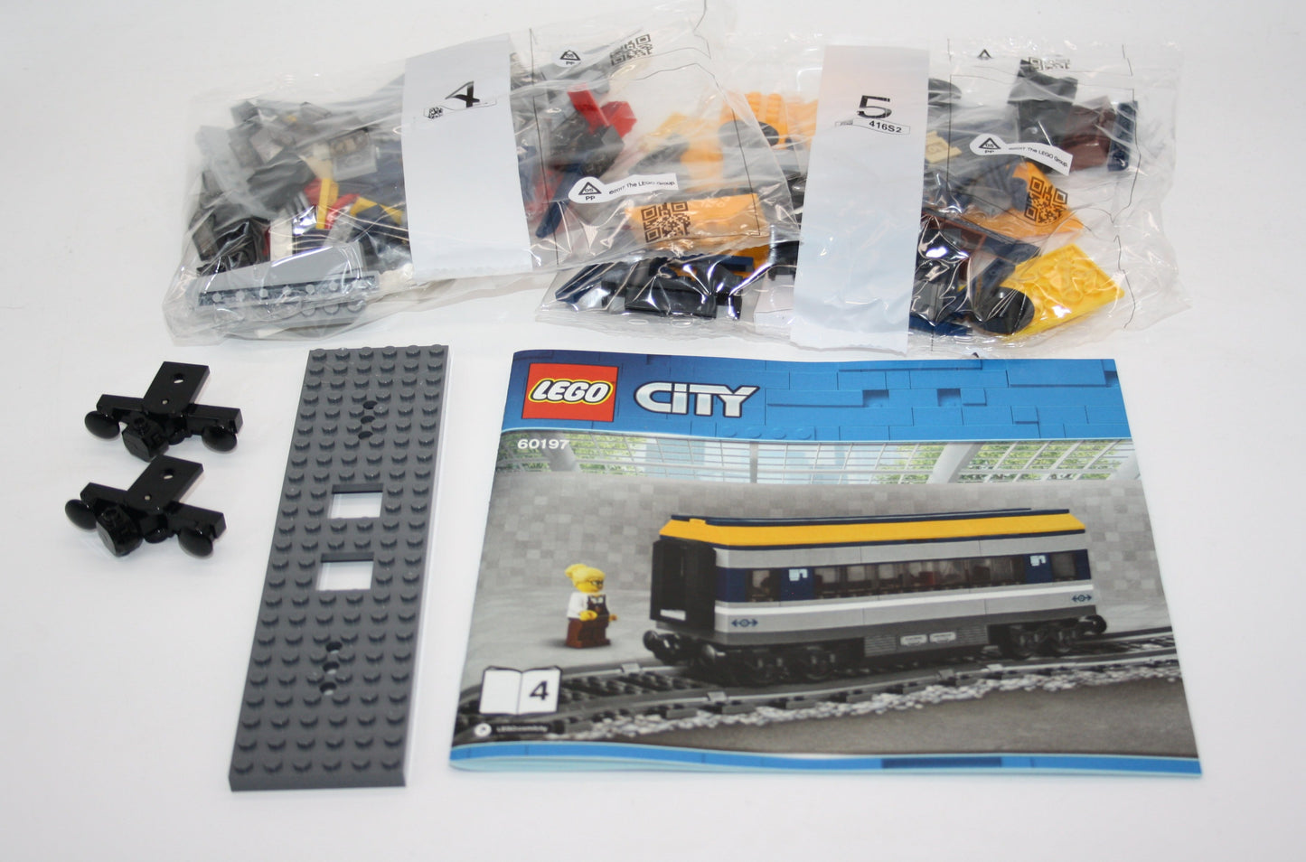 LEGO® City/Eisenbahn - Speisewagen aus 60197 - Waggon/Wagon - inkl. BA (Nr.4) - neu/unbespielt