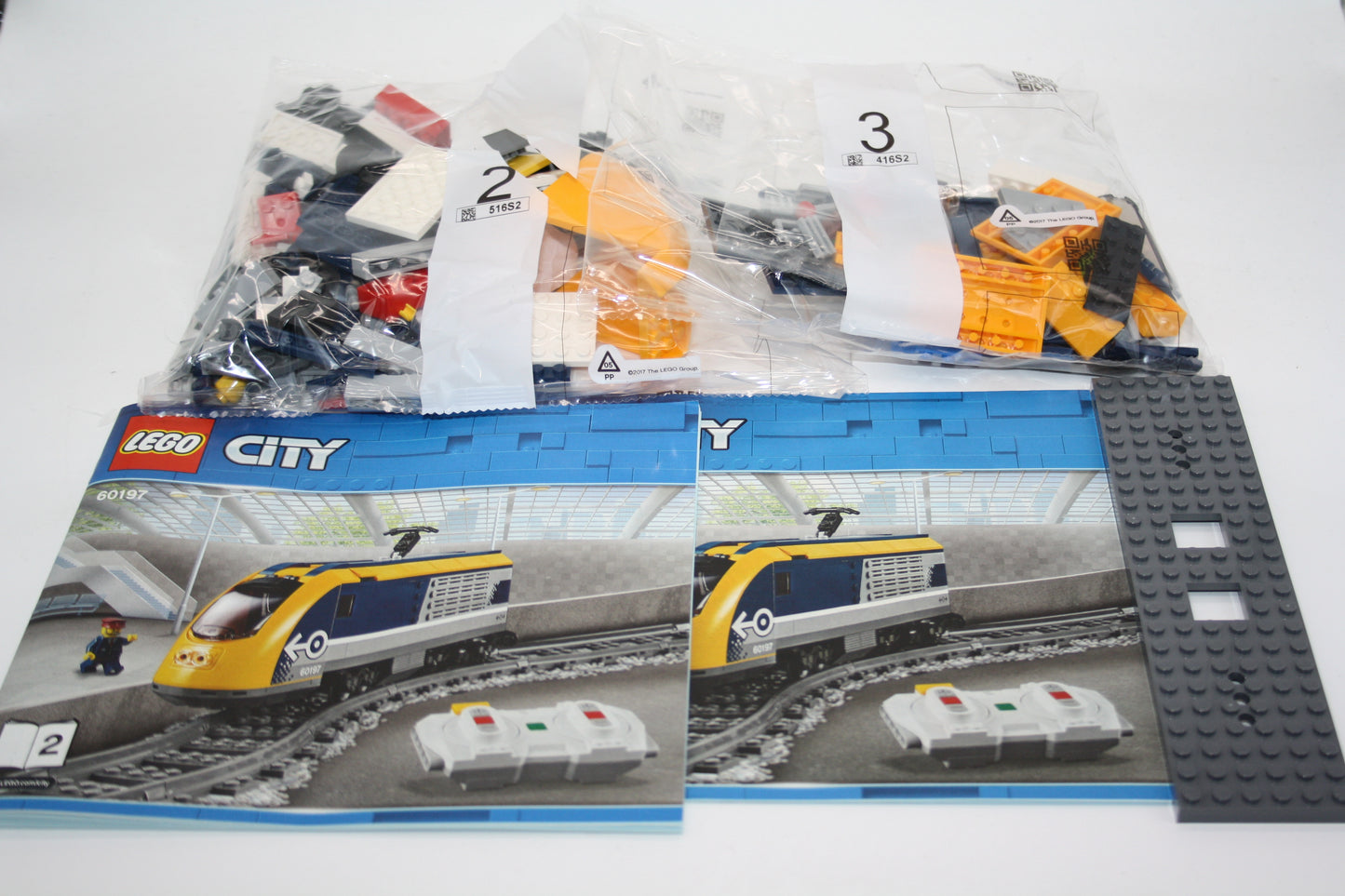 LEGO® City/Eisenbahn - Lok aus 60197 - Waggon/Wagon - inkl. BA (Nr. 2&3) - neu/unbespielt