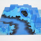 LEGO® - 32x32 3D Platte Canyon mit Unterwassermuster - blau - 6024px1 - aus 6195-1 - Platten - Base Plate