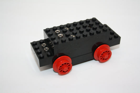 LEGO® Eisenbahn - 12V 12x4x3 1/3 Motor mit Reifen - schwarz - Waggon/Wagon