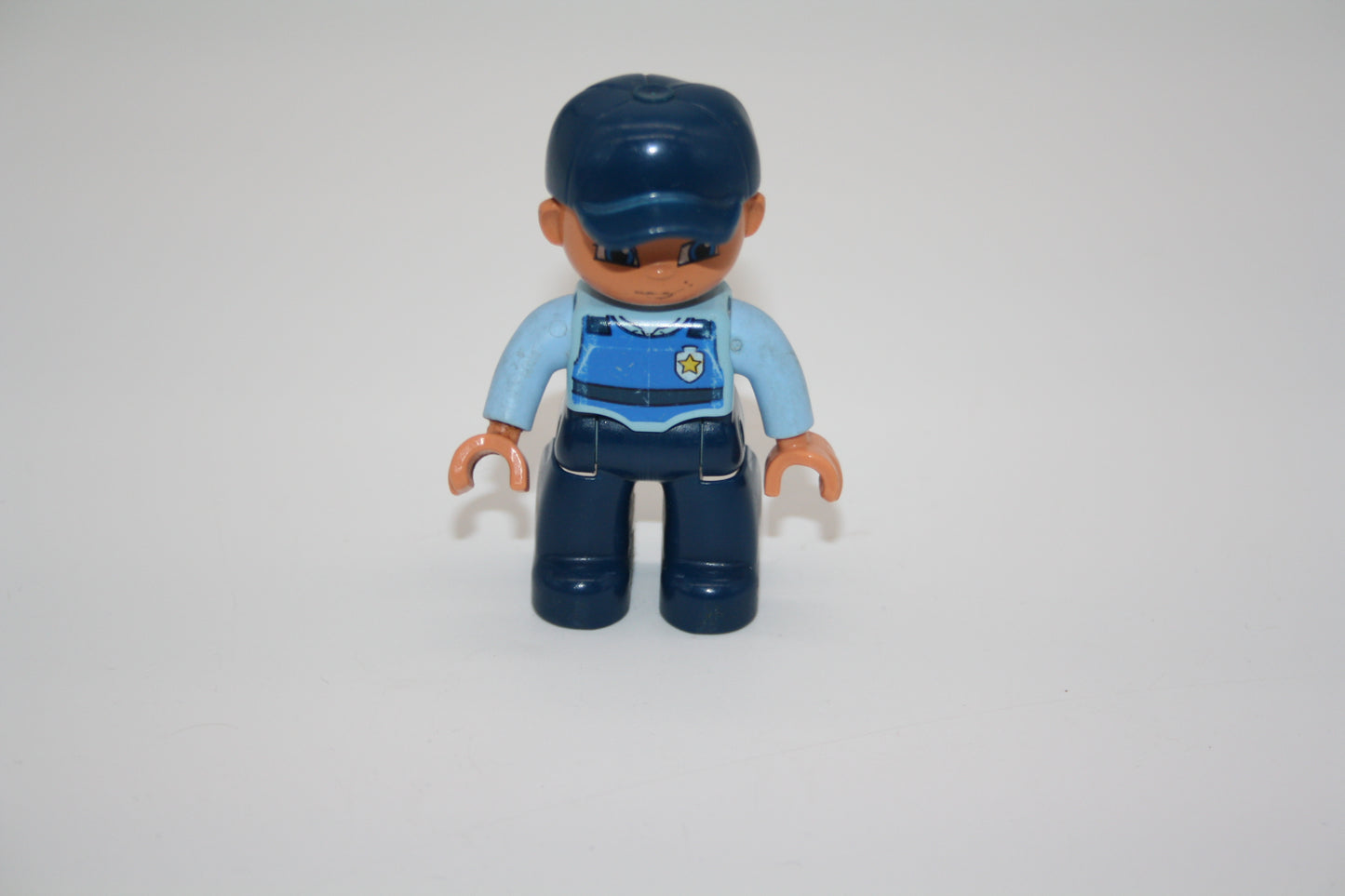 Duplo - Polizist - blaue Cappy/blaue Hose - Polizei - Figur