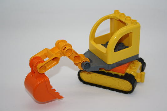 Duplo - kleiner Raupenbagger/Bagger - gelb/orange - Baustelle - Fahrzeuge
