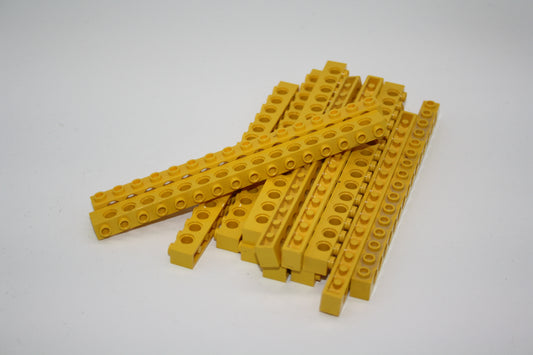 LEGO® Technik - 1x16 Brick/Stein/Lochbalken mit Loch - gelb - 3703 - 6-13x Sparpaket