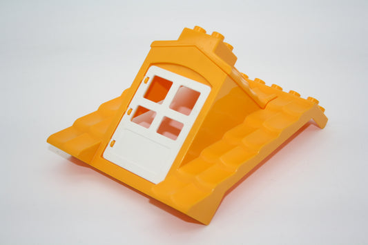 Duplo - großes Dach/Schrägdach  - dunkelgelb - große Teile