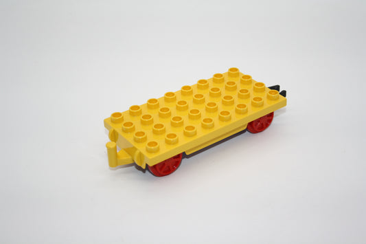 Duplo - Fahrwerk für Waggon/Wagon (4x8 Noppen) - gelb - Eisenbahn