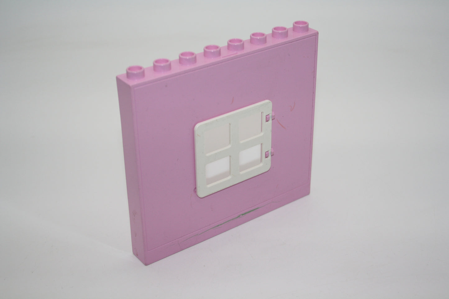Duplo - Hauswand mit Fenster - rosa - große Teile