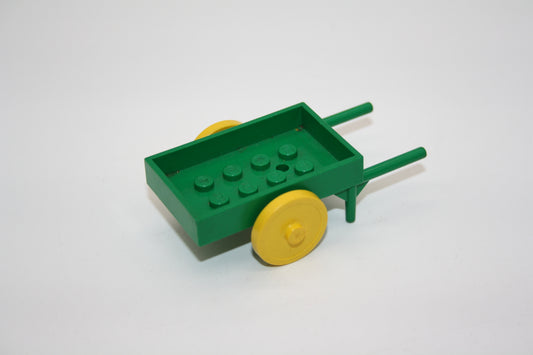 LEGO® Fabuland - Schubkarre (2 vorderräder) - fabad6+fabwheel2 - grün-gelb