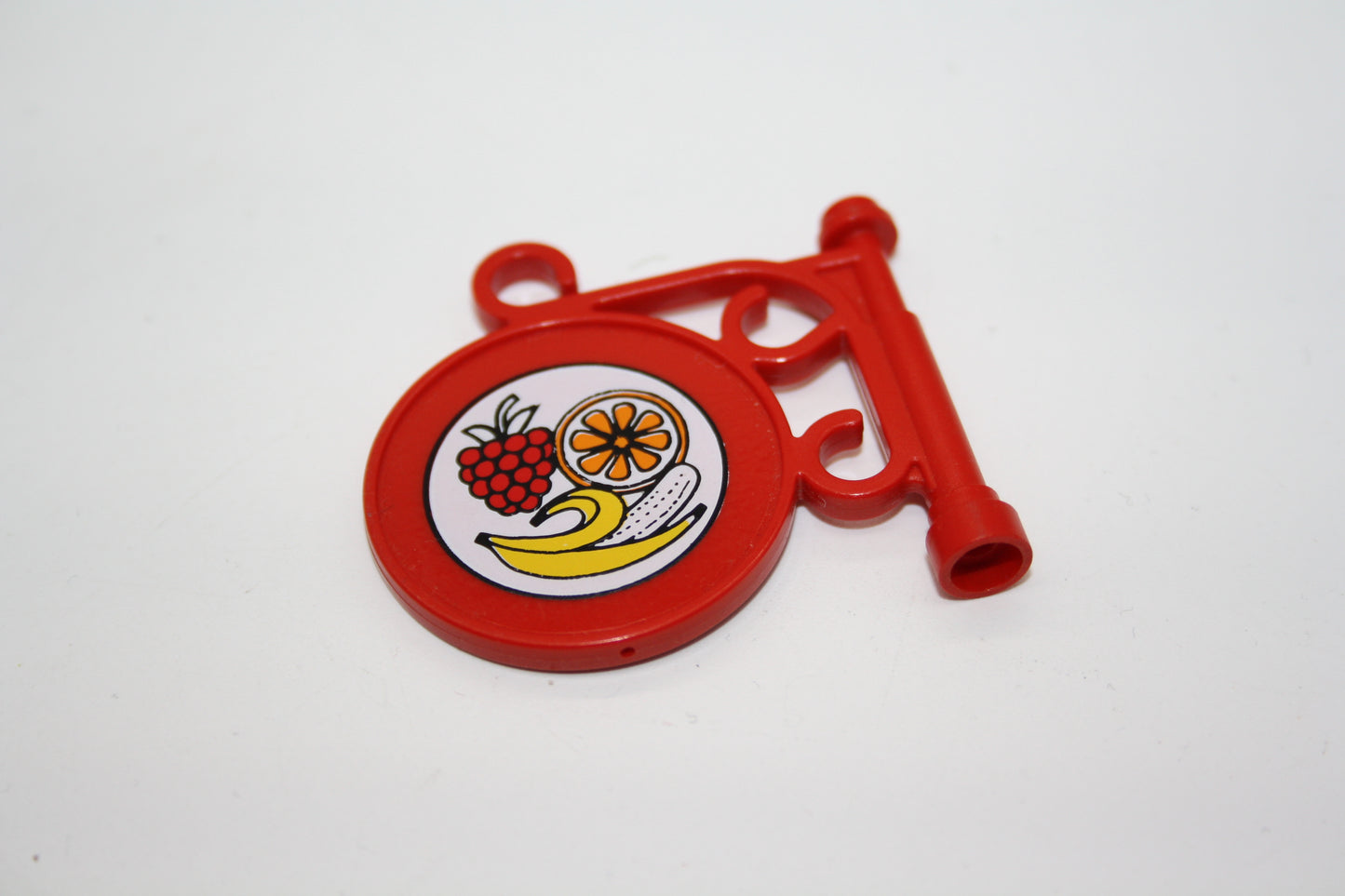 LEGO® Fabuland - Schild mit Obst - x222pb04 - rot