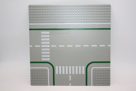 LEGO® - 32x32 Straßenplatte T-Kreuzung - grau -  608p01 - Platten - Base Plate