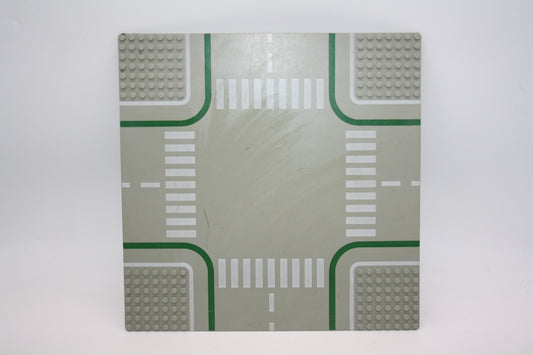 LEGO® - 32x32 Straßenplatte Kreuzung - grau -  2361p01 - Platten - Base Plate