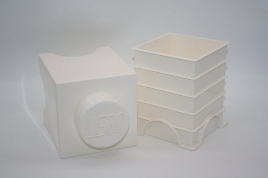 LEGO® - 1x1 Aufbewahrungsbox/Storage Brick - weiß - 4001 - Aufbewahrung