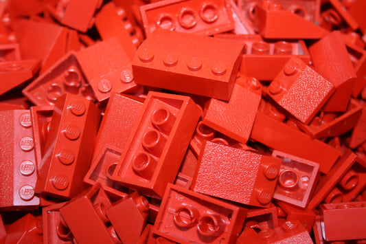 LEGO® - Schrägstein/Dachstein/Slope - rot - Farblich sortiert - 100g-5000g