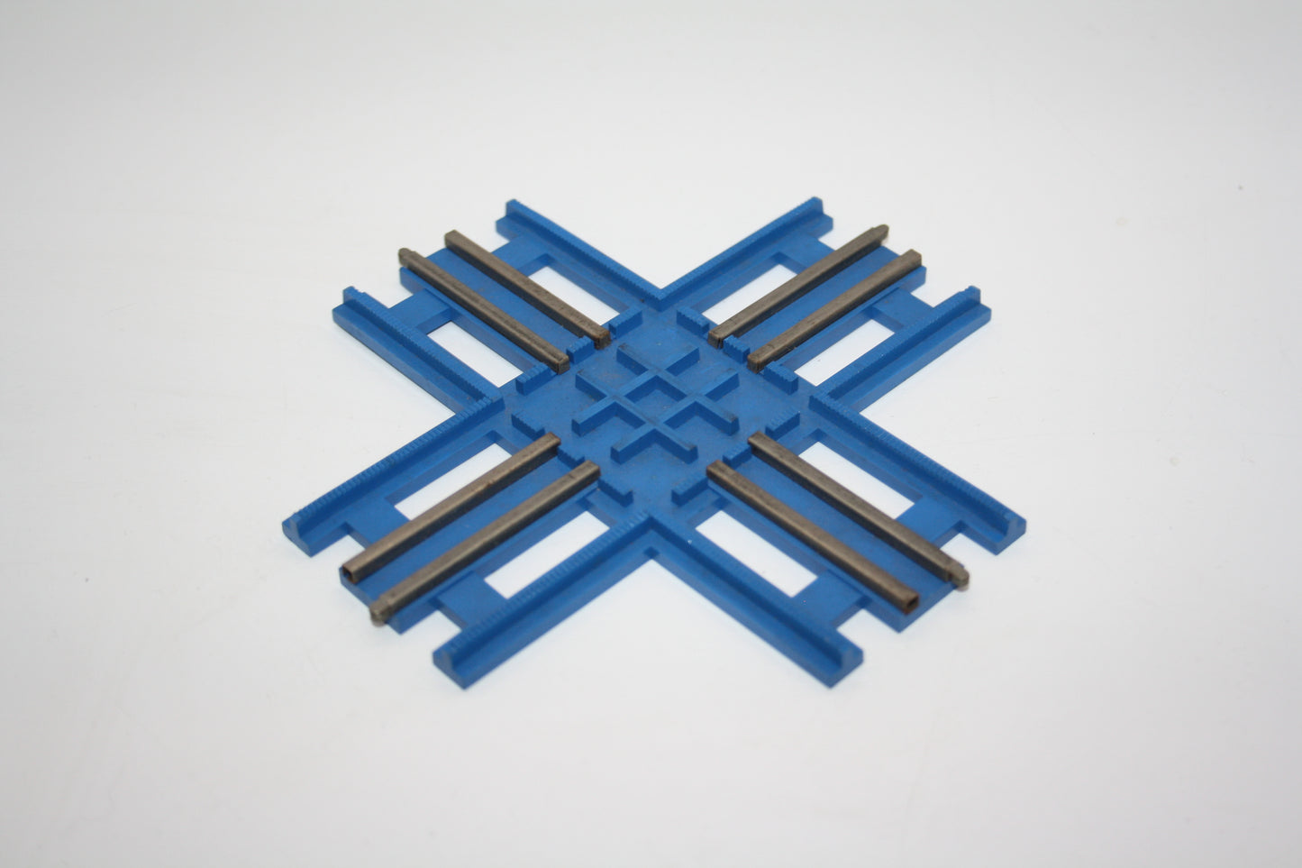 LEGO® - 12V Kreuzung - 756-1 - blau -  Schienen/Gleis - Eisenbahn