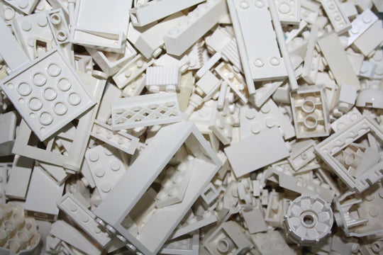 LEGO® - weiß B-Ware - Farblich sortiert - 100g-1000g